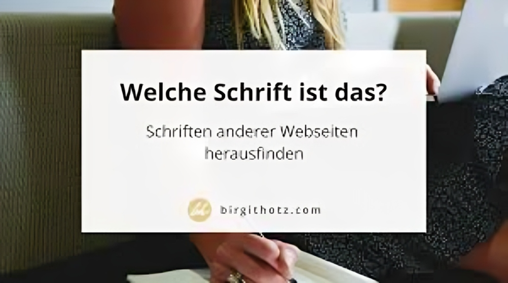 Schriftart erkennen aus Bild online