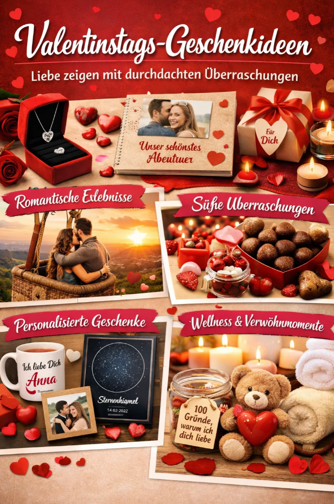 Valentinstags-Geschenkideen: Liebe zeigen mit durchdachten Überraschungen